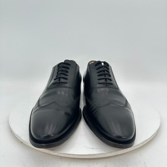Gucci Men Size UK 9D US 9.5 Black Leather Whole Cut Lace Up Oxford Dress Shoes - Picture 3 of 12
